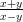 x+x&minus;yy-