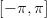 [&minus; &pi;,&pi; ]