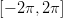 [&minus; 2&pi;,2 &pi;]