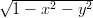 &radic; -----2----2
  1 &minus; x  &minus; y